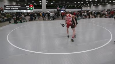 126 lbs Champ. Rd Of 32 - Brayden Luinstra, Augusta High School Wrestling vs Knox Espinoza, Surfside X Wrestling