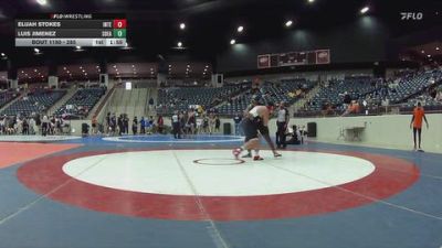285 lbs Quarterfinal - Luis Jimenez, Southeastern vs Elijah Stokes, Indiana Tech