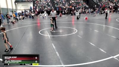 37 lbs Round 1 - Skyler Korf, Holyoke vs Atlas Fernandez, Derby Wrestling Club