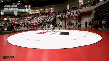 135 lbs Consi Of 8 #2 - Addie McGowen, Wyandotte HS Girls vs Seely Chronister, El Reno HS Girls