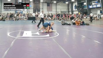 132 lbs Rr Rnd 2 - Elizabeth Lane, Next Level Wrestling Club vs Peyton Sheffer, Evil Empire Blue