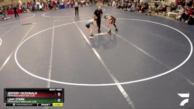 86 lbs Cons. Round 4 - Liam Stark, Minneapolis Wrestling Club vs Jeffery McDonald, Moorhead Wrestling Club