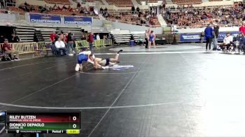 D1-106 lbs Quarterfinal - Riley Butzen, Mountain View Hs (Mesa) vs Dionicio DePaolo, Casteel HS