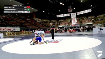 Cadet Boys Lower - 106 lbs Cons. Round 6 - Zane Hernandez, Silver Creek WC vs Uriah Holiday, Esperanza High School Wrestling