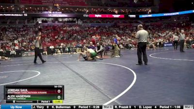 1A-170 lbs Champ. Round 2 - Alex Hageman, Beckman Catholic vs Jordan Saul, Graettinger-Terril/Ruthven-Ayrshire