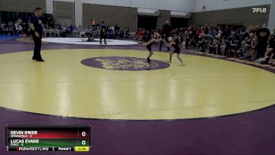 50 lbs Placement (4 Team) - Lucas Evans, F/MCC vs Devin Imker, Springfield