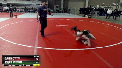 85 lbs Semis (4 Team) - Cullen Steffen, Little Falls vs Brooks Knutson, K-M