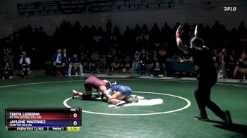 138 lbs 1st Place Match - Jaylene Martinez, Cerritos College vs Tehya Ledesma, Mt. San Antonio College