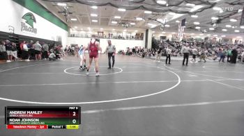 144 lbs Quarterfinal - Andrew Manley, Seneca Wrestling vs Noah Johnson, Greater Heights Wrestling