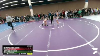 100-102 lbs Round 1 - Christiano Barber, Texas Select Wrestling vs Brayden Bomar, Rio Vista Wrestling