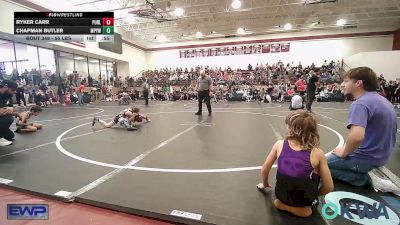 55 lbs 3rd Place - Ryker Carr, Purler Wrestling vs Chapman Butler, Mannford Pirate Youth Wrestling