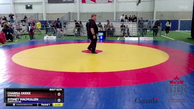 69kg Cons. Round 1 - Charisa Okeke, Windsor WC vs Sydney MacMullen, Yarmouth WC