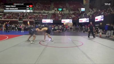 160 lbs Cons. Round 2 - Kenai Finley, Scrap Yard Garage vs Trey Bazaldua, Red Lodge Wrestling Club