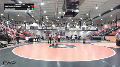 117 lbs Consi Of 8 #2 - Montanna Eubanks, Muldrow vs Gemma Witt, Broken Arrow JH Girls