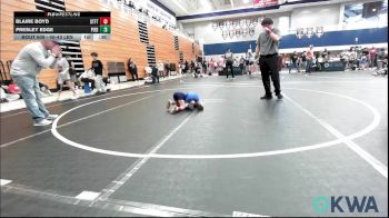 40-43 lbs Rr Rnd 2 - Blaire Boyd, Standfast vs Presley Edge, Piedmont Youth