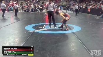 4A 121 lbs Quarterfinal - Bryson Valdez, Aztec vs Trenton Hall, Ruidoso