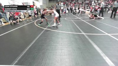 64 lbs Round Of 16 - Louis Littleton, Collinsville Cardinal Youth Wrestling vs Garrett Potts, Wagoner Takedown Club
