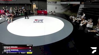 155 lbs Round 2 (16 Team) - Natalie Vergara, SJWA-FR vs Samone Sandoval, NAWA-FR