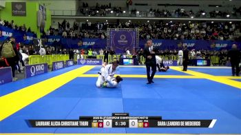 Sara Leandro De Medeiros vs Lauriane Alicia Christiane Thuri 2026 European Jiu-Jitsu IBJJF Championship