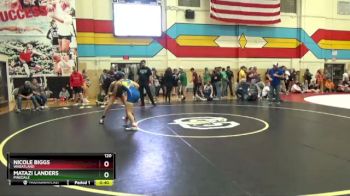 120 lbs Cons. Semi - Matazi Landers, Pinedale vs Nicole Biggs, Wheatland