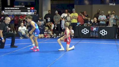 70 lbs Cons. Rd Of 16 - Zayne Moncheck, Young Guns vs Calvert Farringer, The Hideout