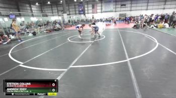 144 lbs Round 1 (4 Team) - Andrew Eddy, TROJAN WRESTLING CLUB vs Stetson Collins, BELIEVE TO ACHIEVE