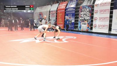132 Class 4 lbs Cons. Round 3 - Noah Brown, Francis Howell North vs Hogan Benter, Hickman