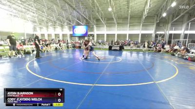 120 lbs Round 2 (8 Team) - Aydin Bjarnson, Utah Black vs Cody (Cayden) Welch, Texas Red