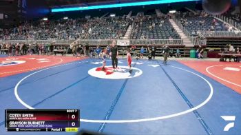 53 lbs Champ. Round 1 - Cotey Smith, North Big Horn Rams vs Grayson Burnett, Green River Grapplers Wrestling