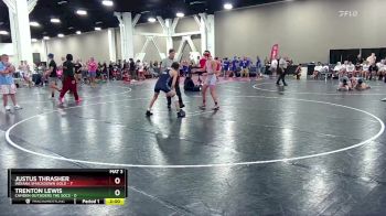 120 lbs Round 1 (16 Team) - Justus Thrasher, Indiana Smackdown Gold vs Trenton Lewis, Camden Outsiders The Socs