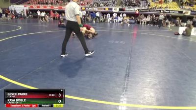 133 lbs Placement Matches (16 Team) - Kaya Bogle, Castleton vs Bryce Parke, Coe