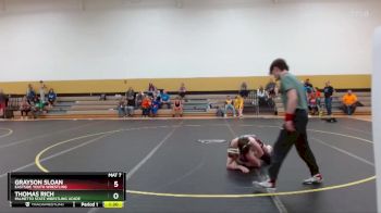 100 lbs Round 5 - Grayson Sloan, Eastside Youth Wrestling vs Thomas Rich, Palmetto State Wrestling Acade