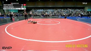 40 lbs Quarterfinal - Riley Johnson, Eastern Oregon Elite vs Martin Arizaga, Iron Eagle Wrestling Club