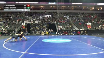 285 lbs Semifinal - Zach Glazier, St. Cloud St. vs Crew Howard, Neb.-Kearney