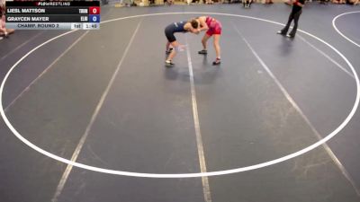 Champ. Round 2 - Liesl Mattson, Thunderbolts vs Graycen Mayer, Elk River