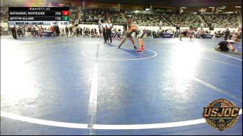 160 lbs Quarterfinal - Nathaniel Whiteside, Randall Youth Wrestling Club vs Jayvyn Allami, Team Tulsa Wrestling Club