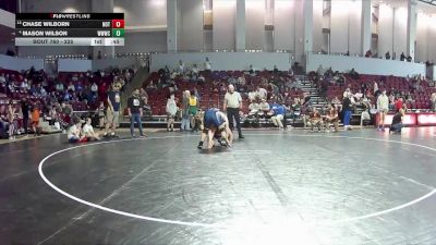 225 lbs Champ. Round 1 - Chase Wilborn, Nottoway vs Mason Wilson, Willie Walters Wrestling Club