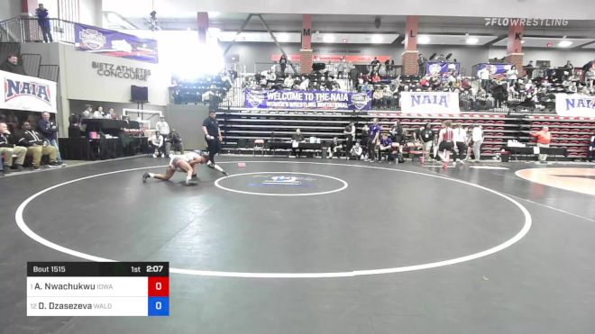 136 lbs Semifinal - Adaugo Nwachukwu, Iowa Wesleyan vs Diana Dzasezeva, Waldorf