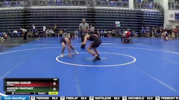 150 lbs Cons. Round 4 - Hudson Pancoast, SWANTON vs Brayden Sadler, OTSEGO