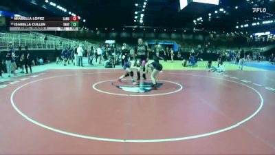 100 lbs Cons. Round 4 - Miabella Lopez, Lake Mary vs Isabella Cullen, Troy Buchanan