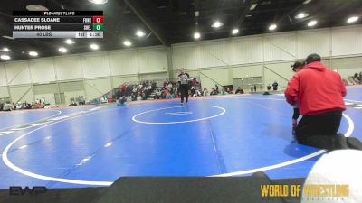 40 lbs Rr Rnd 1 - Cassadee Sloane, Funky Singlets K-6 vs Hunter Prose, Shelton Wrestling Academy K-6