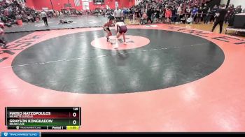 126 lbs Champ. Round 1 - Grayson Kongkaeow, ROUND LAKE vs Mateo Hatzopoulos, Wilmette (LOYOLA)