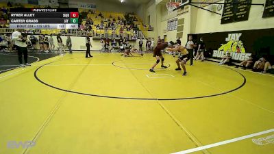 132 lbs Consi Of 8 #2 - Ryker Alley, Sequoyah Tahlequah JH vs Carter Grass, Jay Junior High