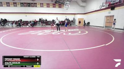 109 lbs Quarterfinal - Kailyn Aguilar, Unattached vs Tiffany Yanagi, Mt. San Antonio College