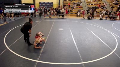 86 lbs Semis - Gideon Ayers, IL vs Lincoln Schuelke, MN