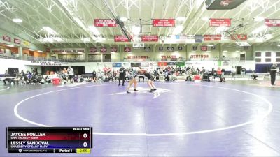 191 lbs 3rd Place Match - Lessly Sandoval, University Of Saint Mary vs Jaycee Foeller, Unattached - Iowa