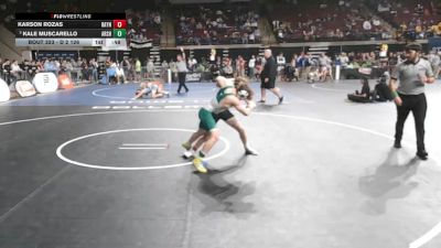 D 2 126 lbs Cons. Round 4 - Karson Rozas, Rayne vs Kale Muscarello, Archbishop Shaw