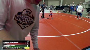65 lbs Semis & 1st Wrestleback (8 Team) - Landon Luckhardt, TMBWWG vs Brennen Buker, Hutchinson