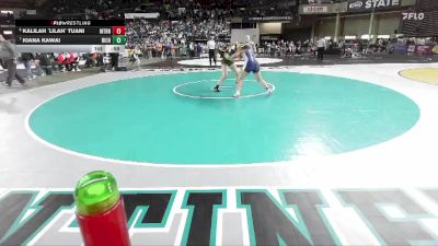 Girls 4A 145 lbs Cons. Semi - Kalilah `Lilah` Tuani, Mount Rainier (Girls) vs Kiana Kawai, Richland (Girls)