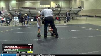 47 lbs Finals (8 Team) - Izzabella Hicks, Saranac Youth Wrestling Club vs Kennedy Turner, Untouchables-Olympia